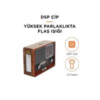 Torima Ahşap KTF-1647 Nostaljik Wireless Bluetooth Hoparlör