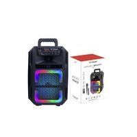 Torima D25 Siyah RGB Işıklı Mikrofonlu Kumandalı USB/TF/FM/MIC/BT Bluetooth Hoparlör