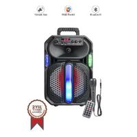 Torima D26 Siyah RGB Işıklı Mikrofonlu Kumandalı USB/TF/FM/MIC/BT Bluetooth Hoparlör