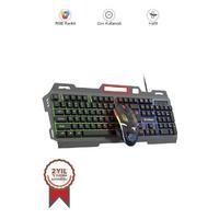 Torima TMK-06 Gaming Rgb Işıklı Kablolu Q Klavye ve Mouse Seti Siyah