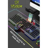 Torima TMK-06 Gaming Rgb Işıklı Kablolu Q Klavye ve Mouse Seti Siyah